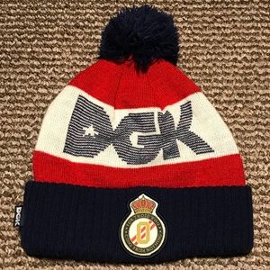 DGK American Flag Beanie Hat REDWHITEBLUE